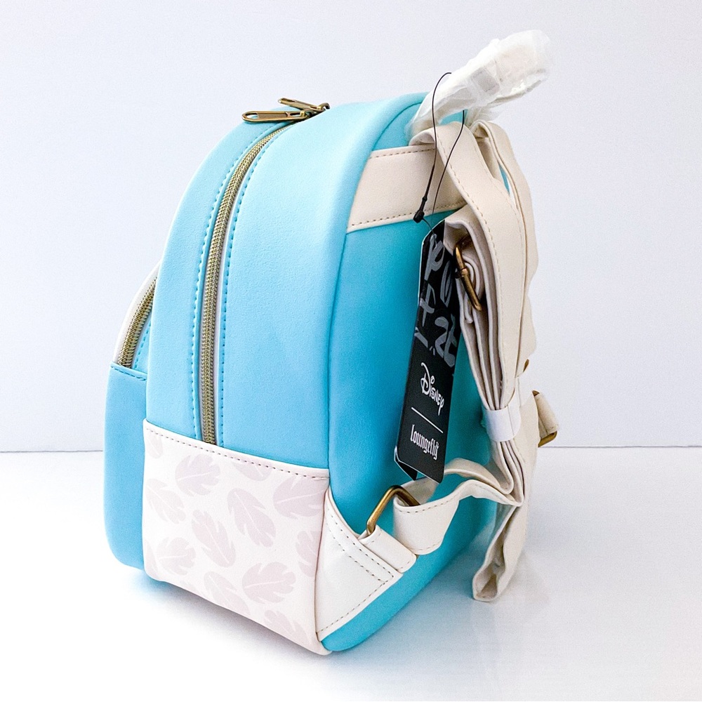 Loungefly Lilo and Stitch Mini Backpack Tropical Palm Trees Hammock Small Bag - Picture 3 of 4